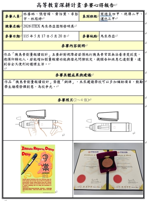 高等深耕計畫二、SDGs4優質教育帶領學生創意發想、實踐及參賽輔導115-1圖片